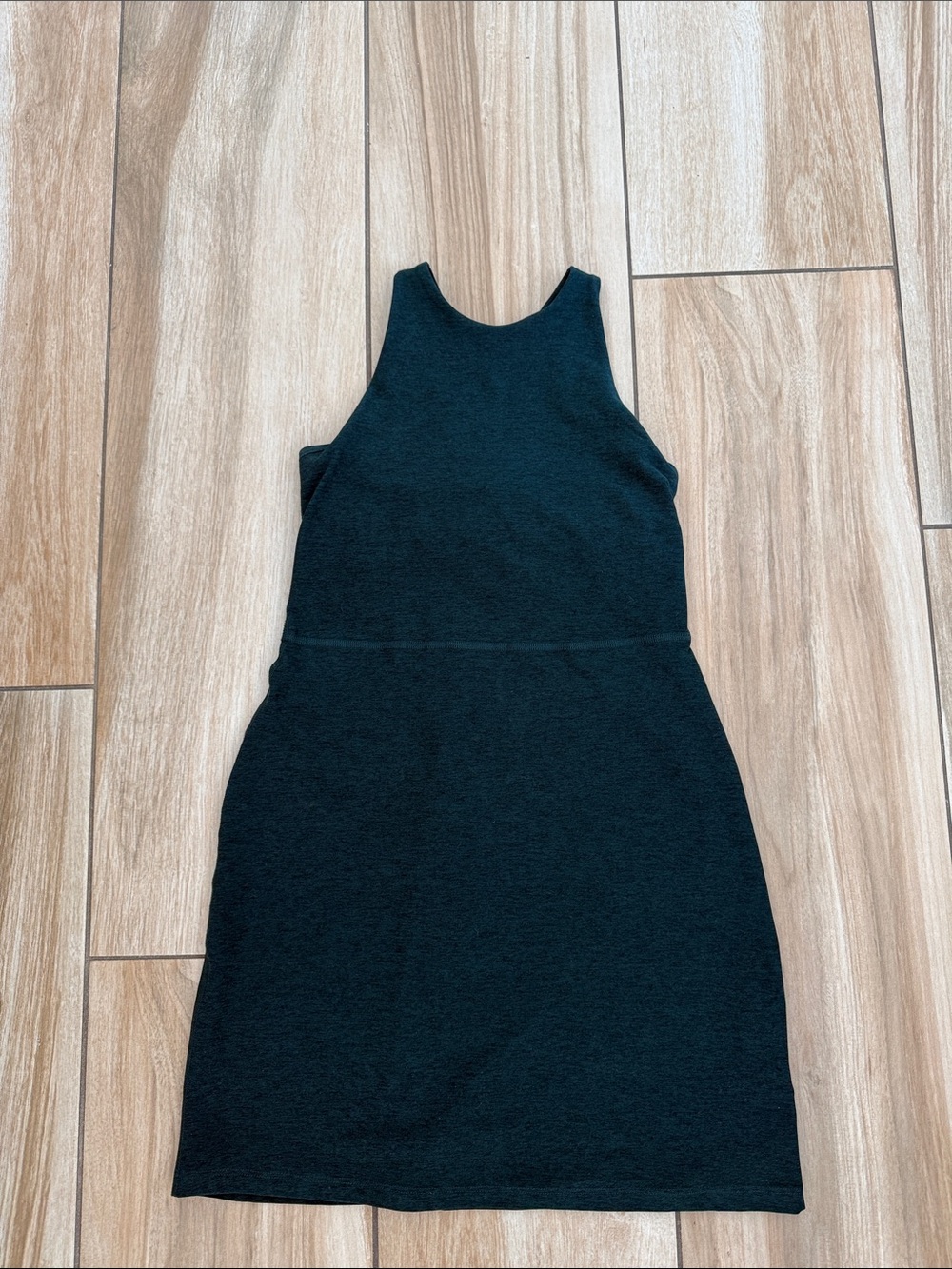 Sleeveless Hunter Green Knit Bodycon Dress